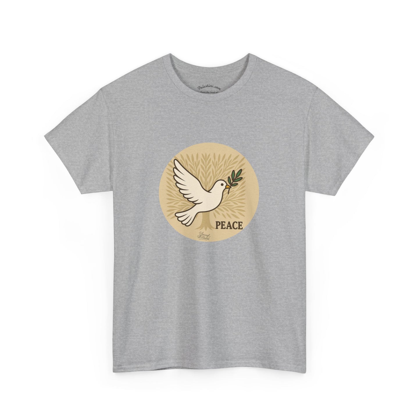 T-shirt Palestine - "Zaytouna & Salam" - Impression Devant