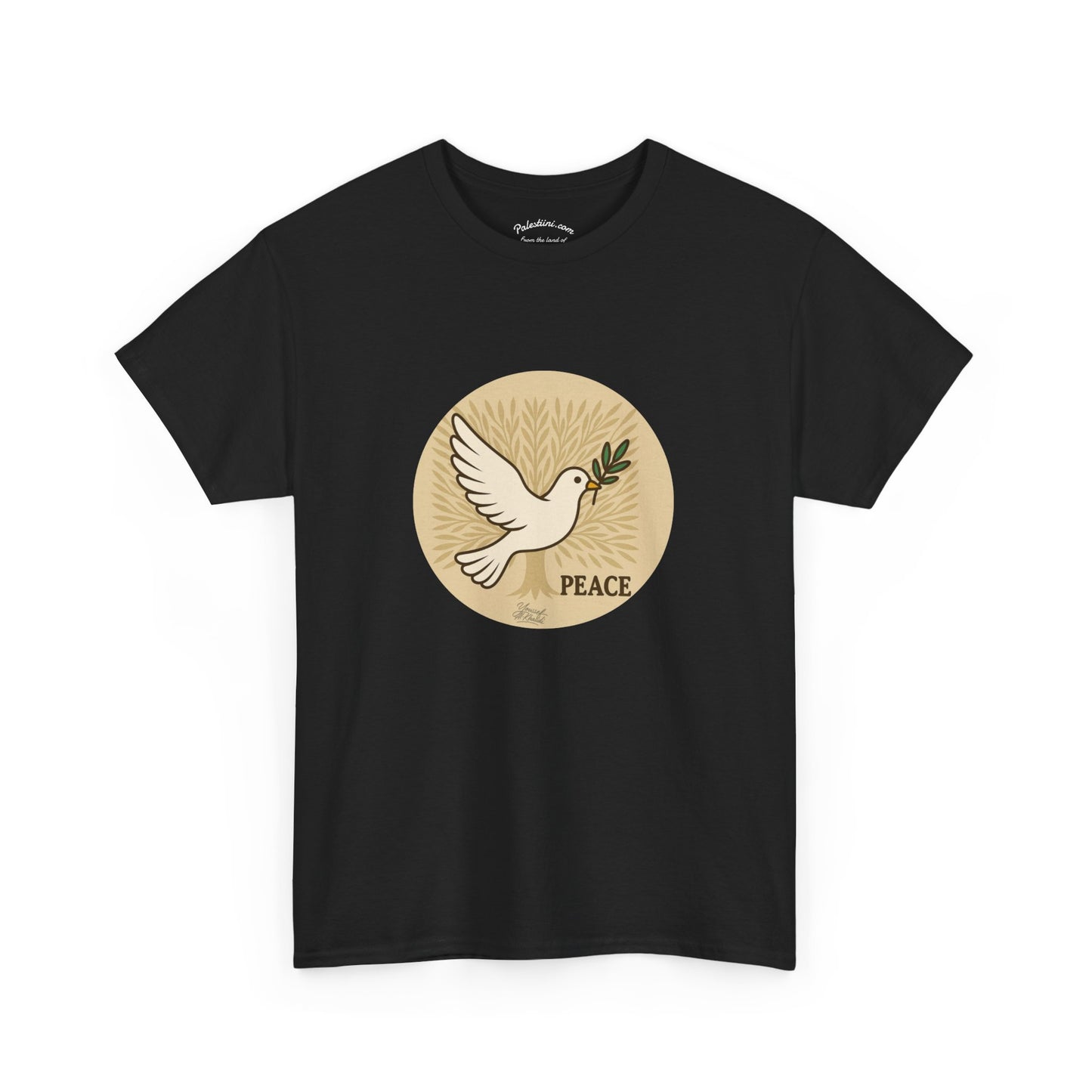 T-shirt Palestine - "Zaytouna & Salam" - Impression Devant