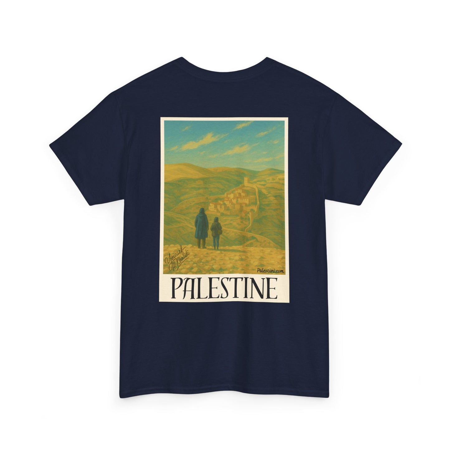T-shirt Palestine homme - "Nos terres perdues" - Impression Dos