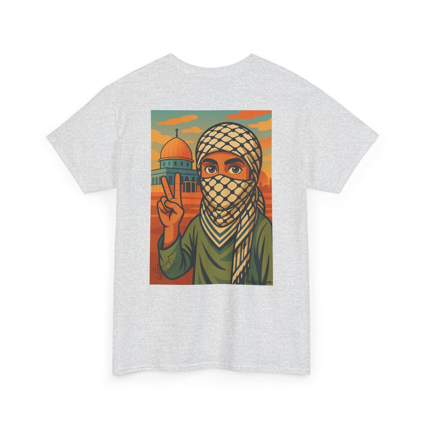 Palestine shirt - "Paix & Héritage" - Impression Dos