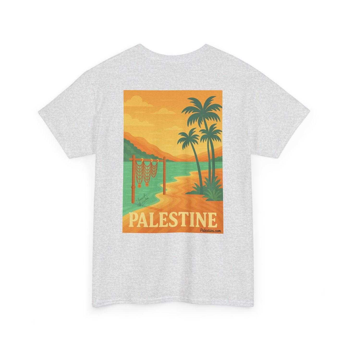 Maillot de la Palestine - "Bord du Jourdain" - Impression Dos