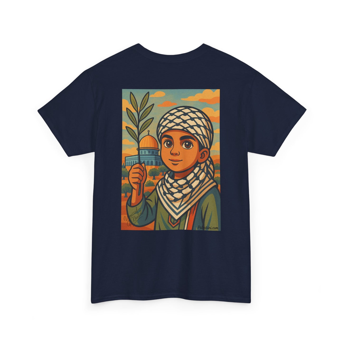 T-shirt Palestine - "Enfant de Palestine" - Impression Dos