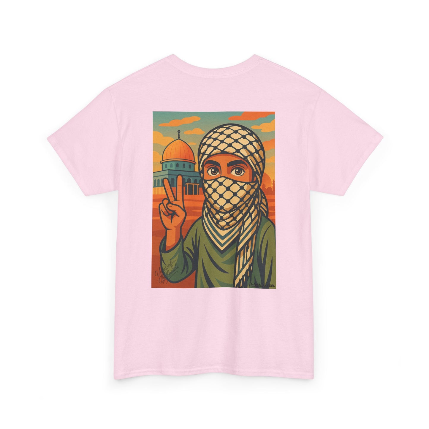 Palestine shirt - "Paix & Héritage" - Impression Dos