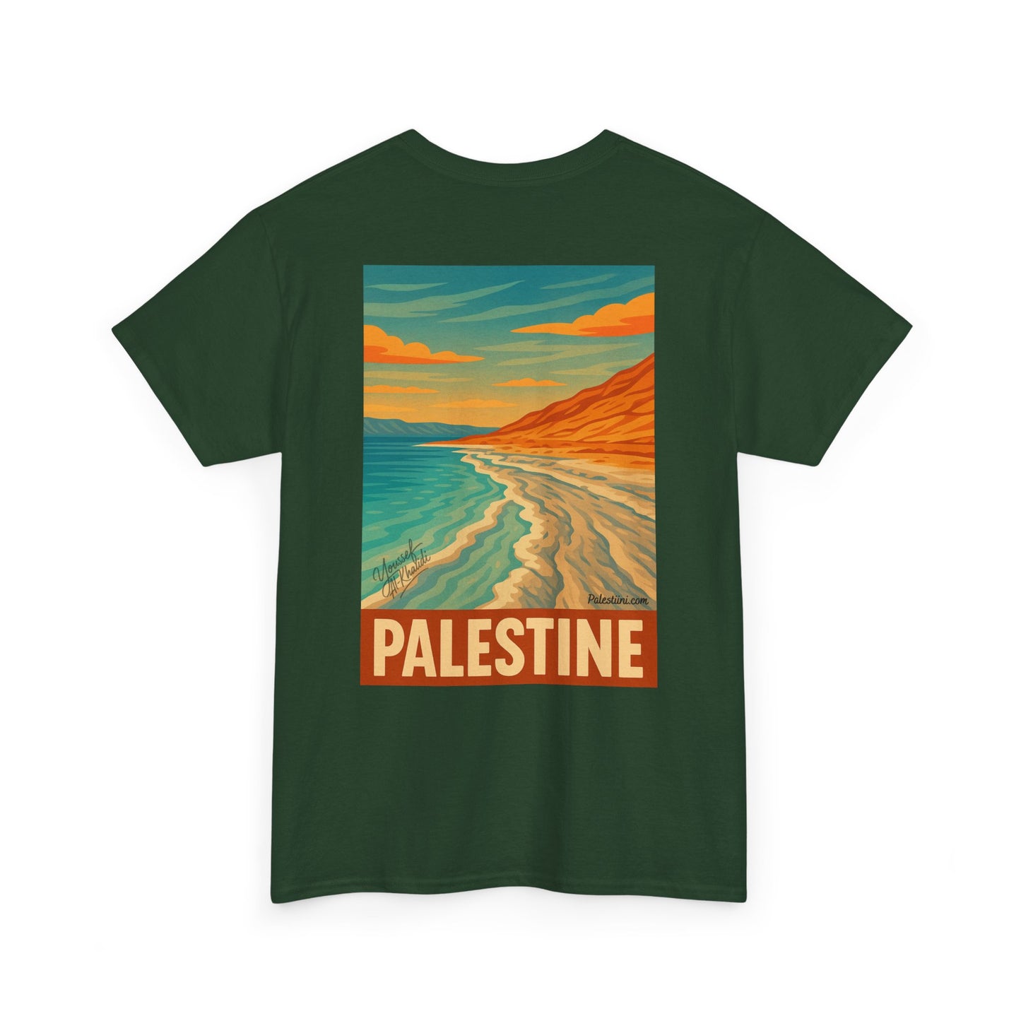 T-shirt Palestine - "Reflets de Palestine" - Impression Dos