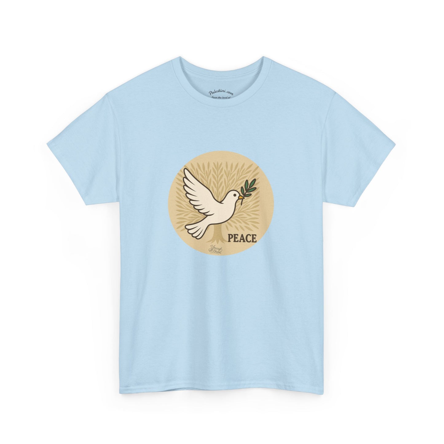 T-shirt Palestine - "Zaytouna & Salam" - Impression Devant