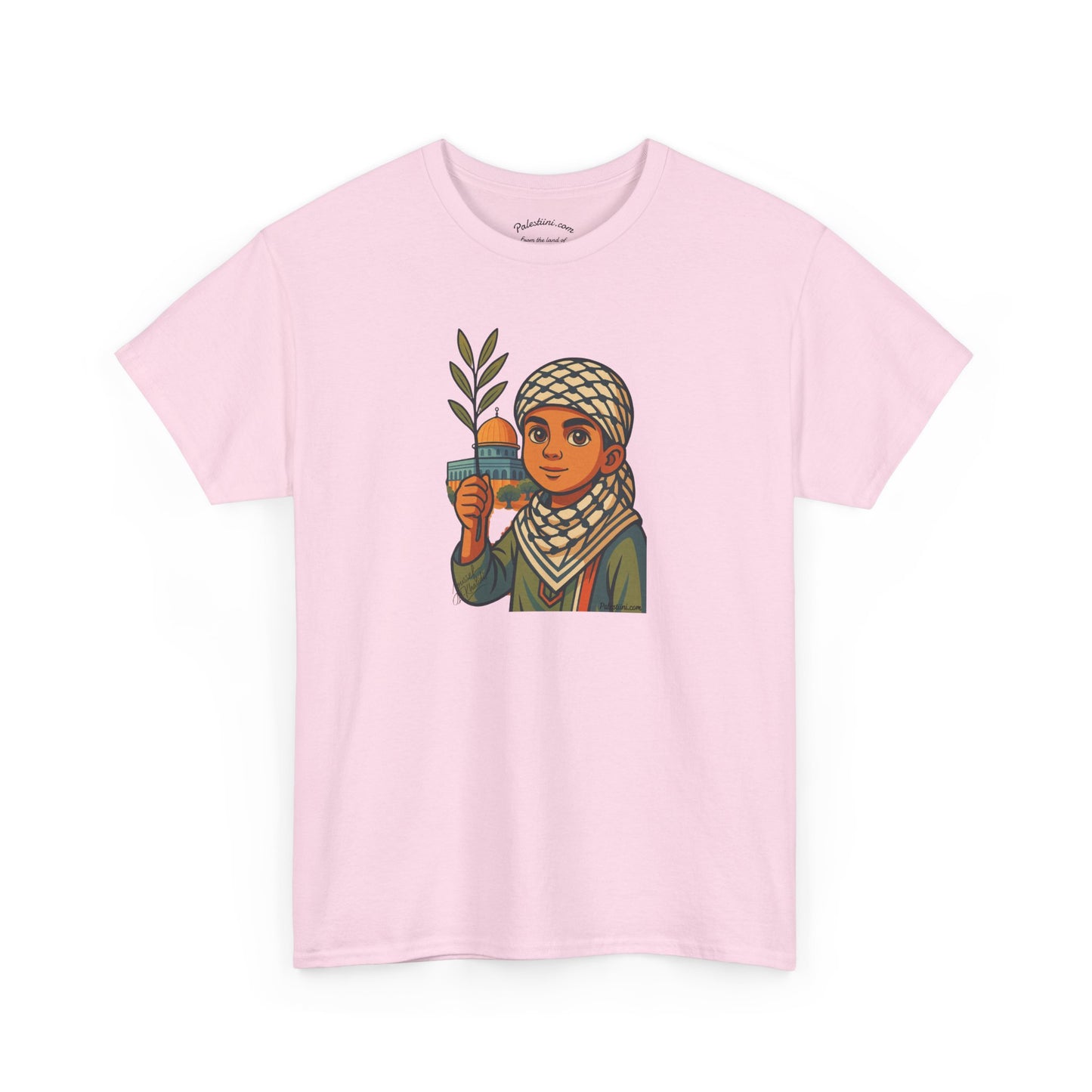 T-shirt Palestine - "Les Innocents de Jérusalem" - Impression Devant Transparent
