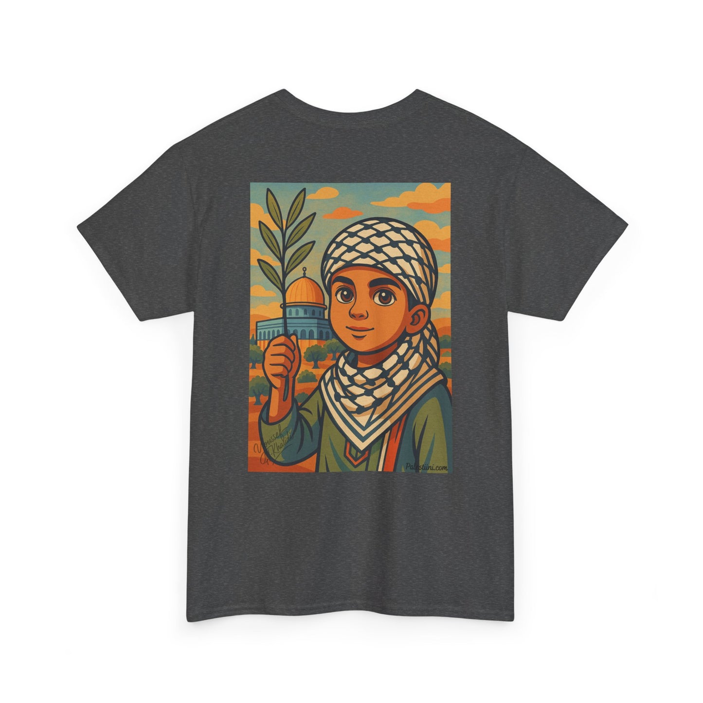 T-shirt Palestine - "Enfant de Palestine" - Impression Dos