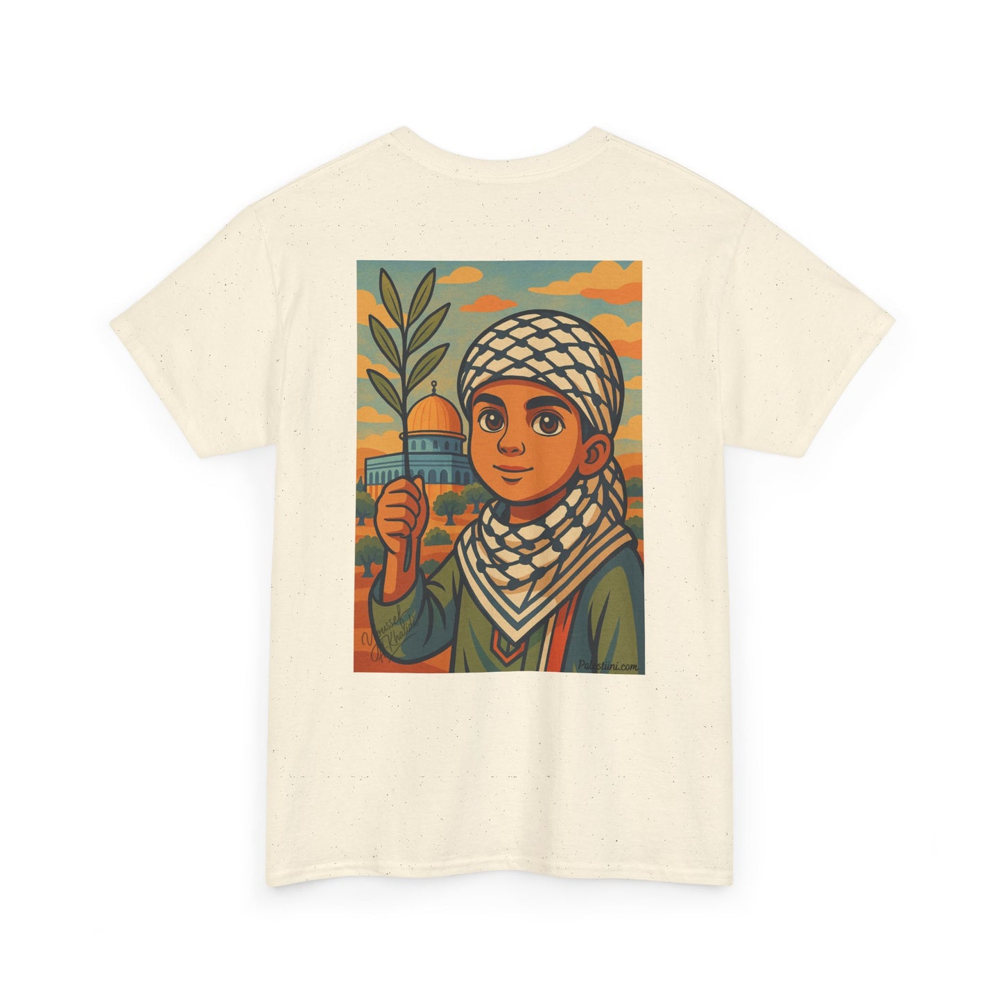 T-shirt Palestine - "Enfant de Palestine" - Impression Dos