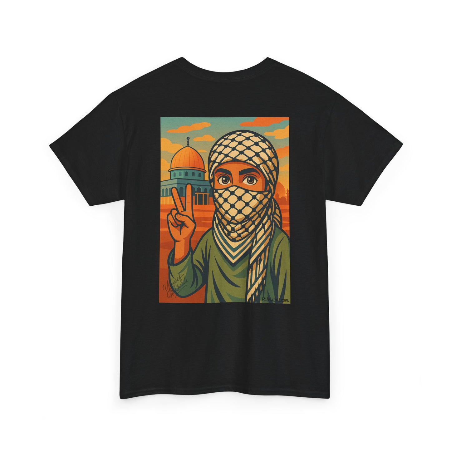 Palestine shirt - "Paix & Héritage" - Impression Dos