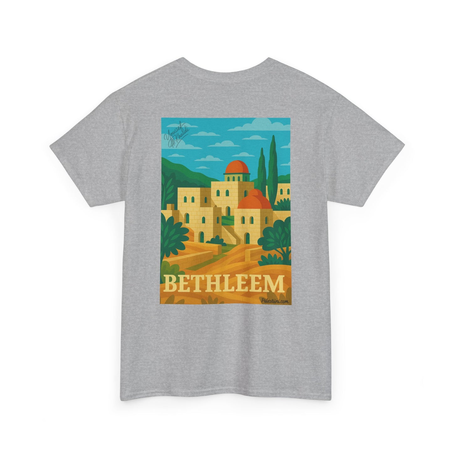 T-shirt Palestine - "Lumière de Bethléem" - Impression Dos