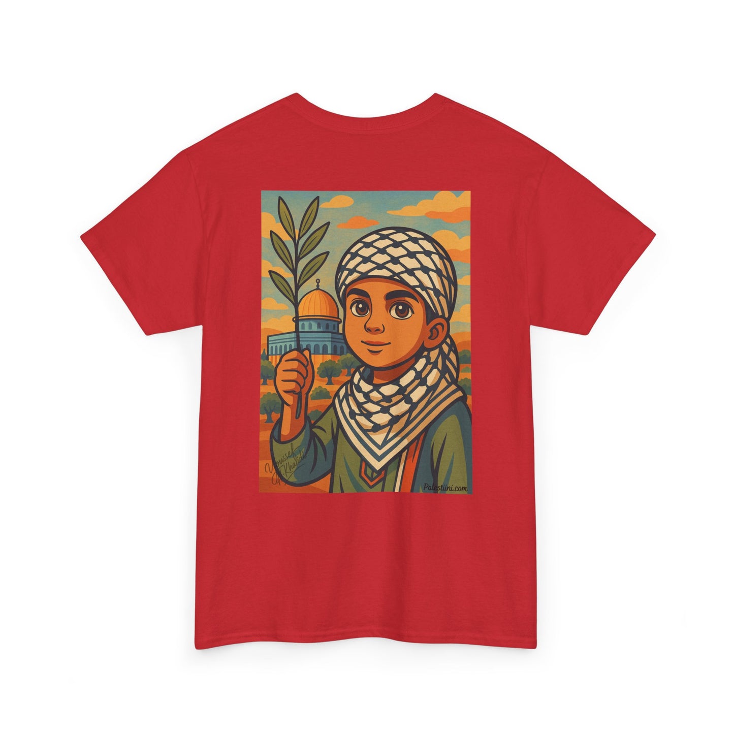 T-shirt Palestine - "Enfant de Palestine" - Impression Dos
