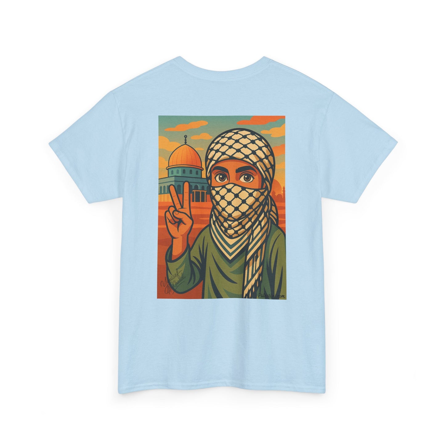 Palestine shirt - "Paix & Héritage" - Impression Dos