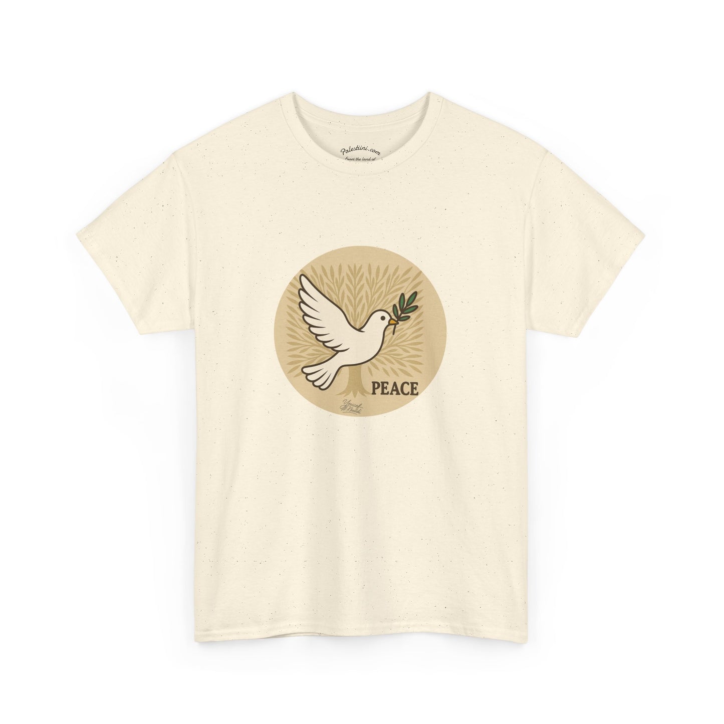 T-shirt Palestine - "Zaytouna & Salam" - Impression Devant