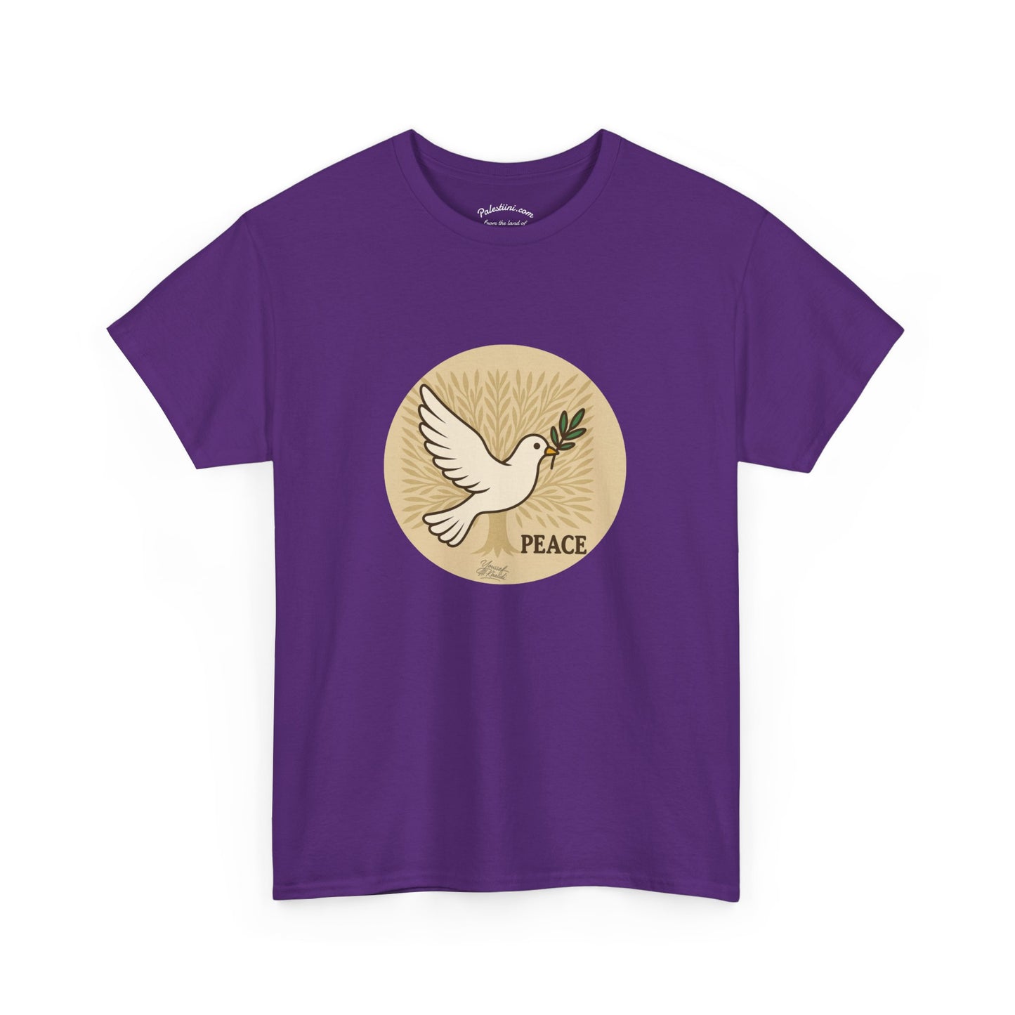 T-shirt Palestine - "Zaytouna & Salam" - Impression Devant