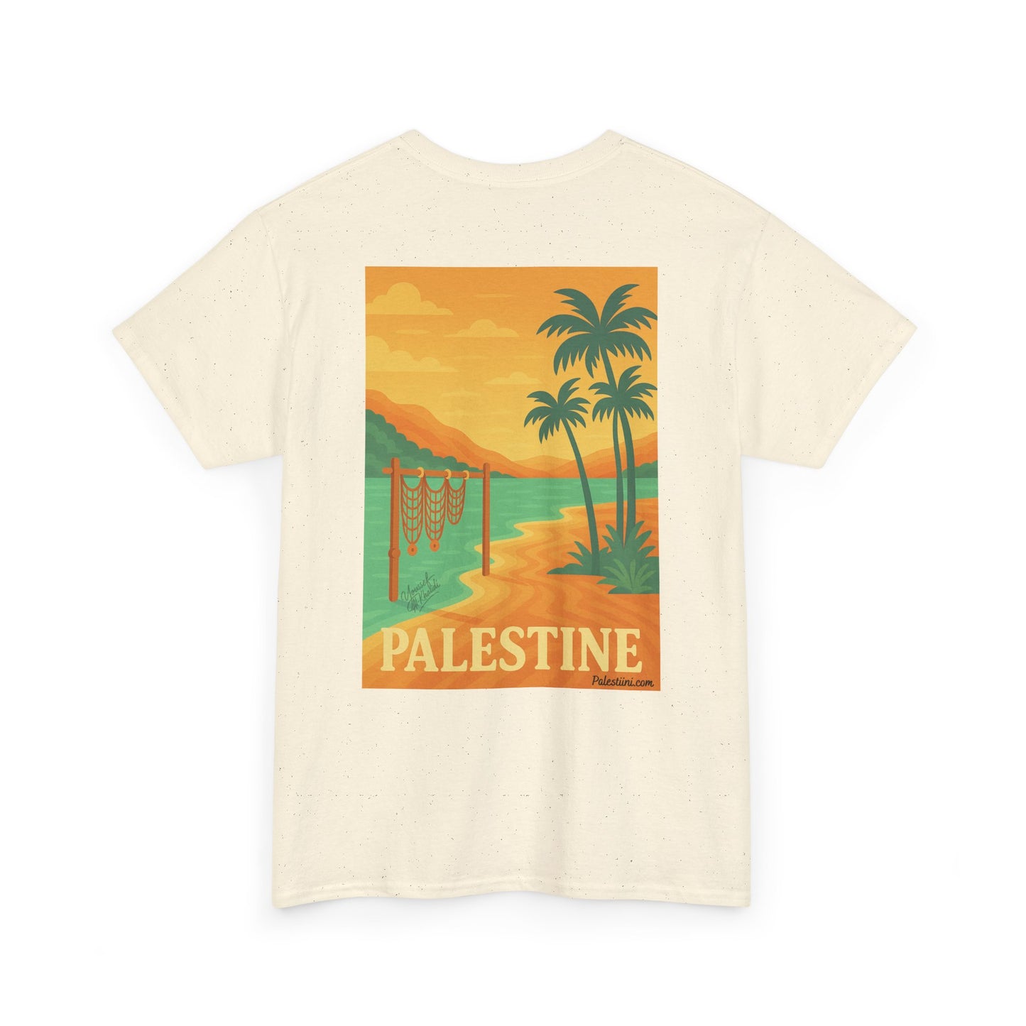 Maillot de la Palestine - "Bord du Jourdain" - Impression Dos