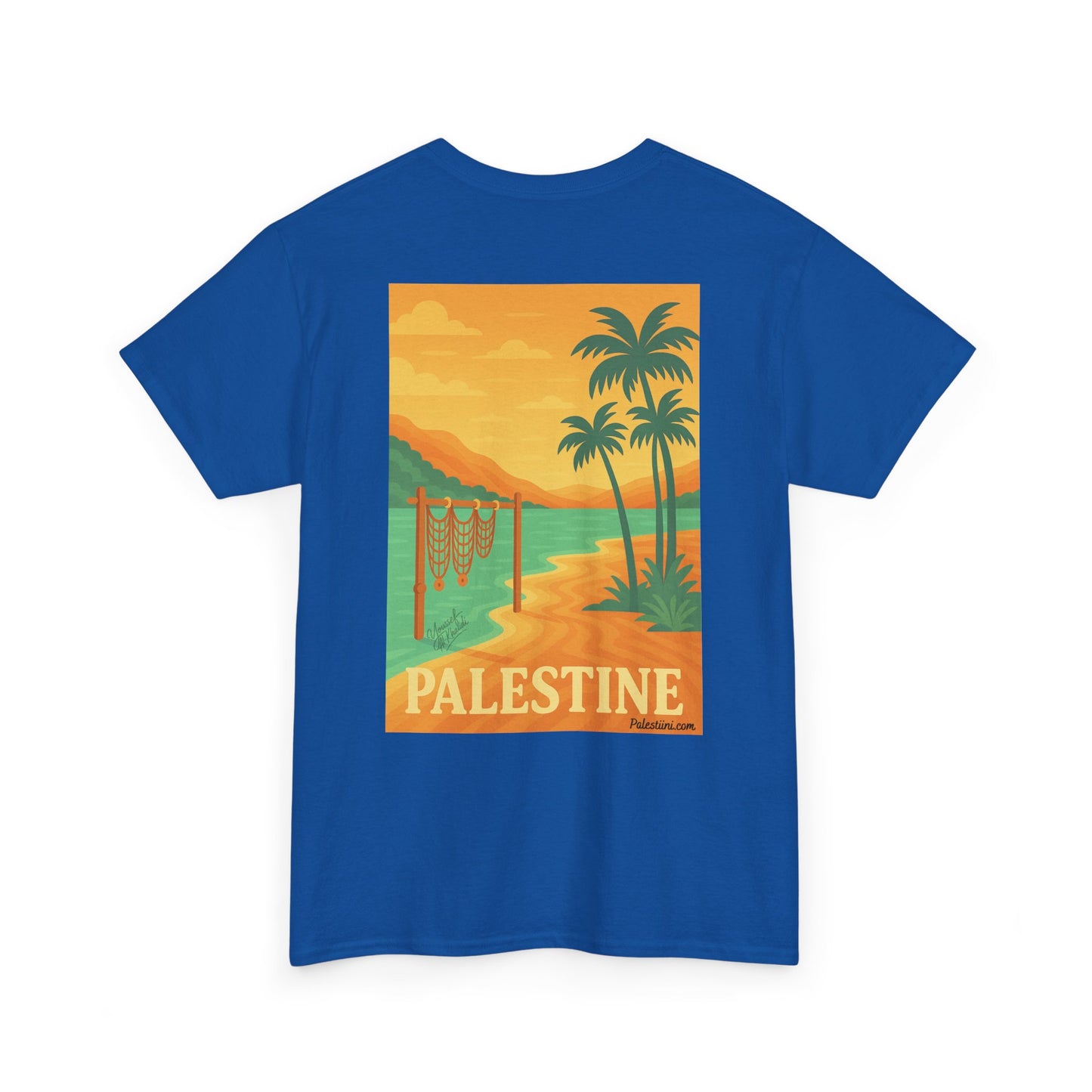 Maillot de la Palestine - "Bord du Jourdain" - Impression Dos