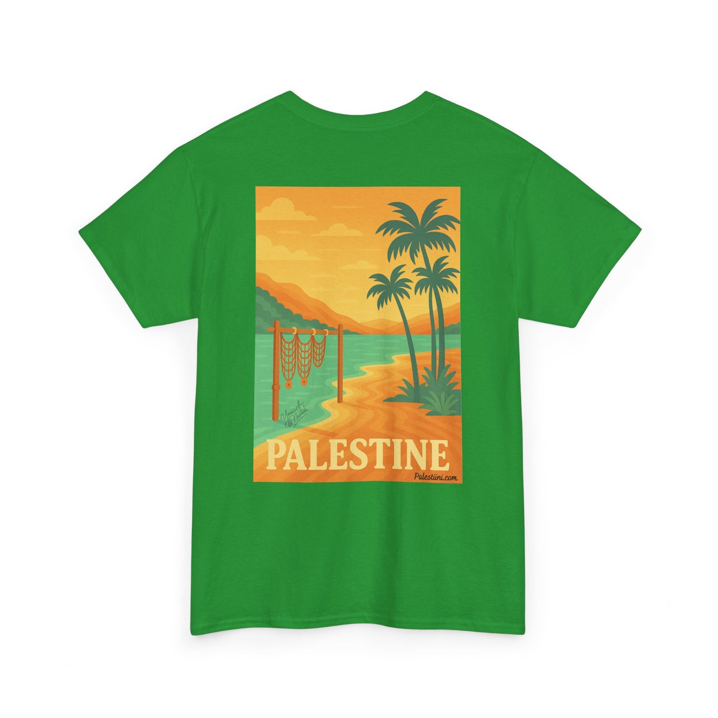 Maillot de la Palestine - "Bord du Jourdain" - Impression Dos