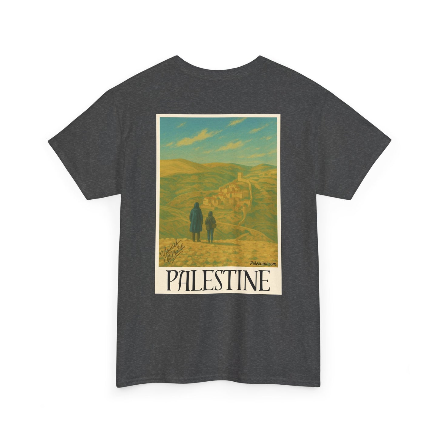 T-shirt Palestine homme - "Nos terres perdues" - Impression Dos