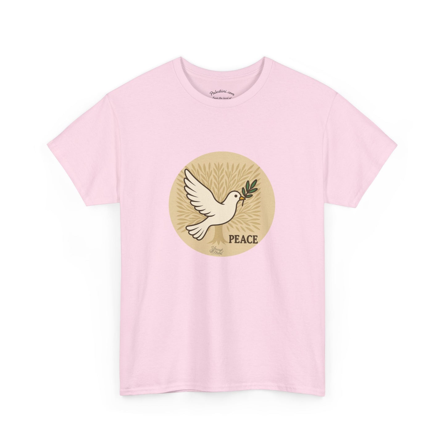 T-shirt Palestine - "Zaytouna & Salam" - Impression Devant