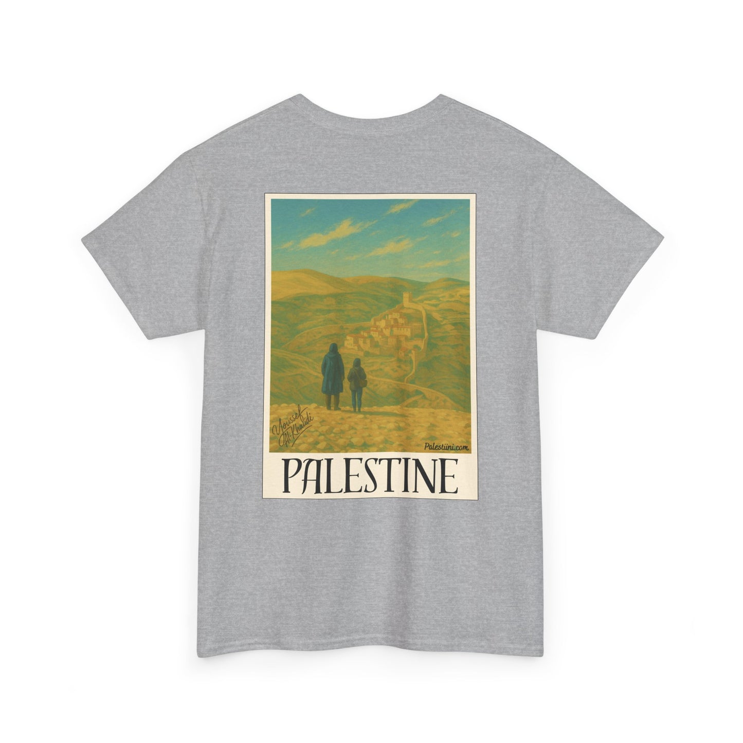 T-shirt Palestine homme - "Nos terres perdues" - Impression Dos