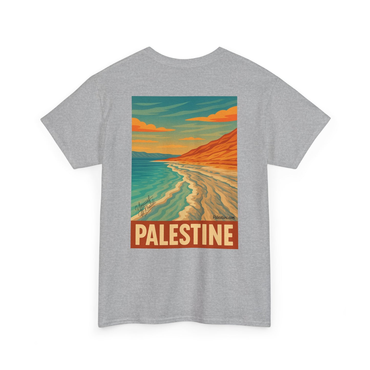 T-shirt Palestine - "Reflets de Palestine" - Impression Dos