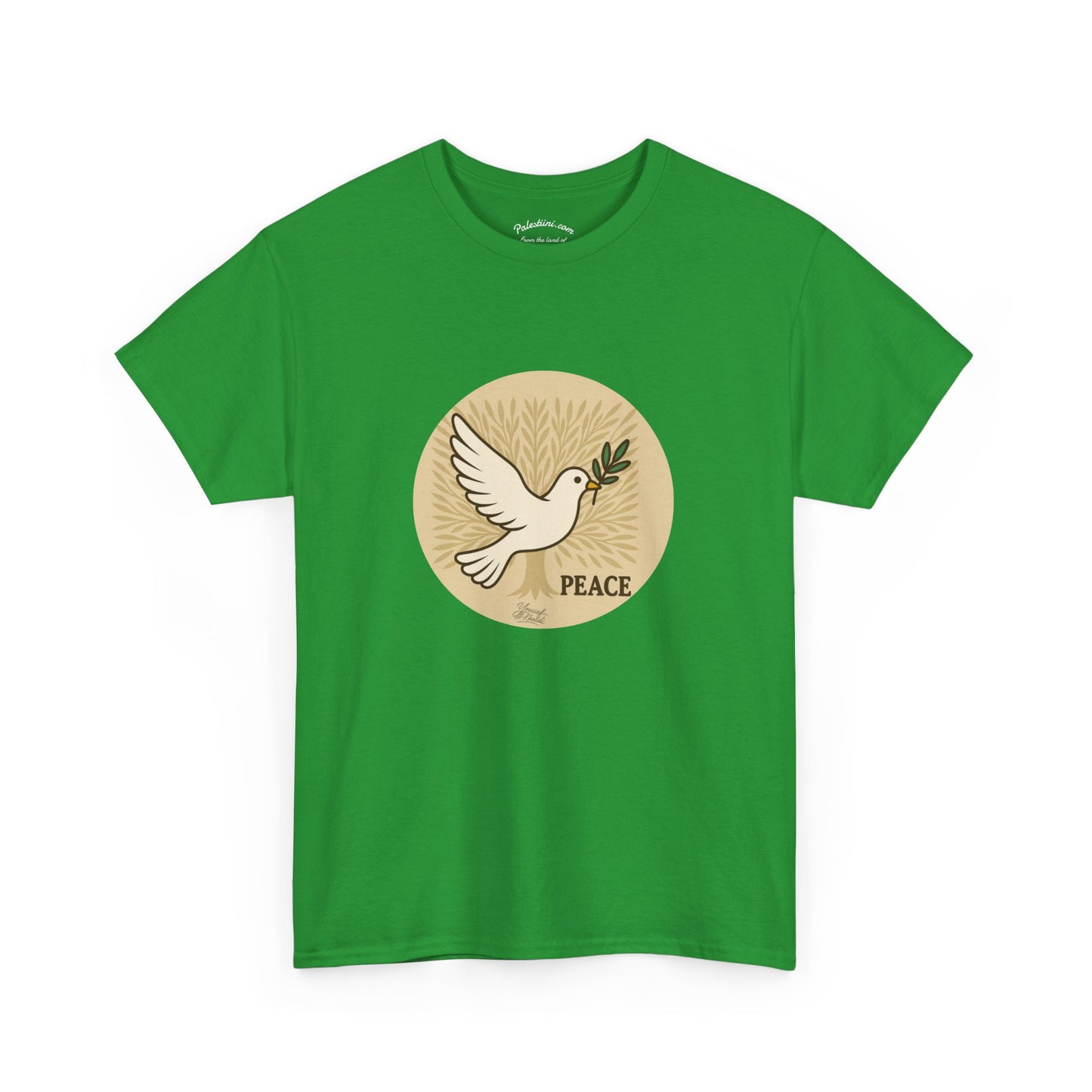 T-shirt Palestine - "Zaytouna & Salam" - Impression Devant