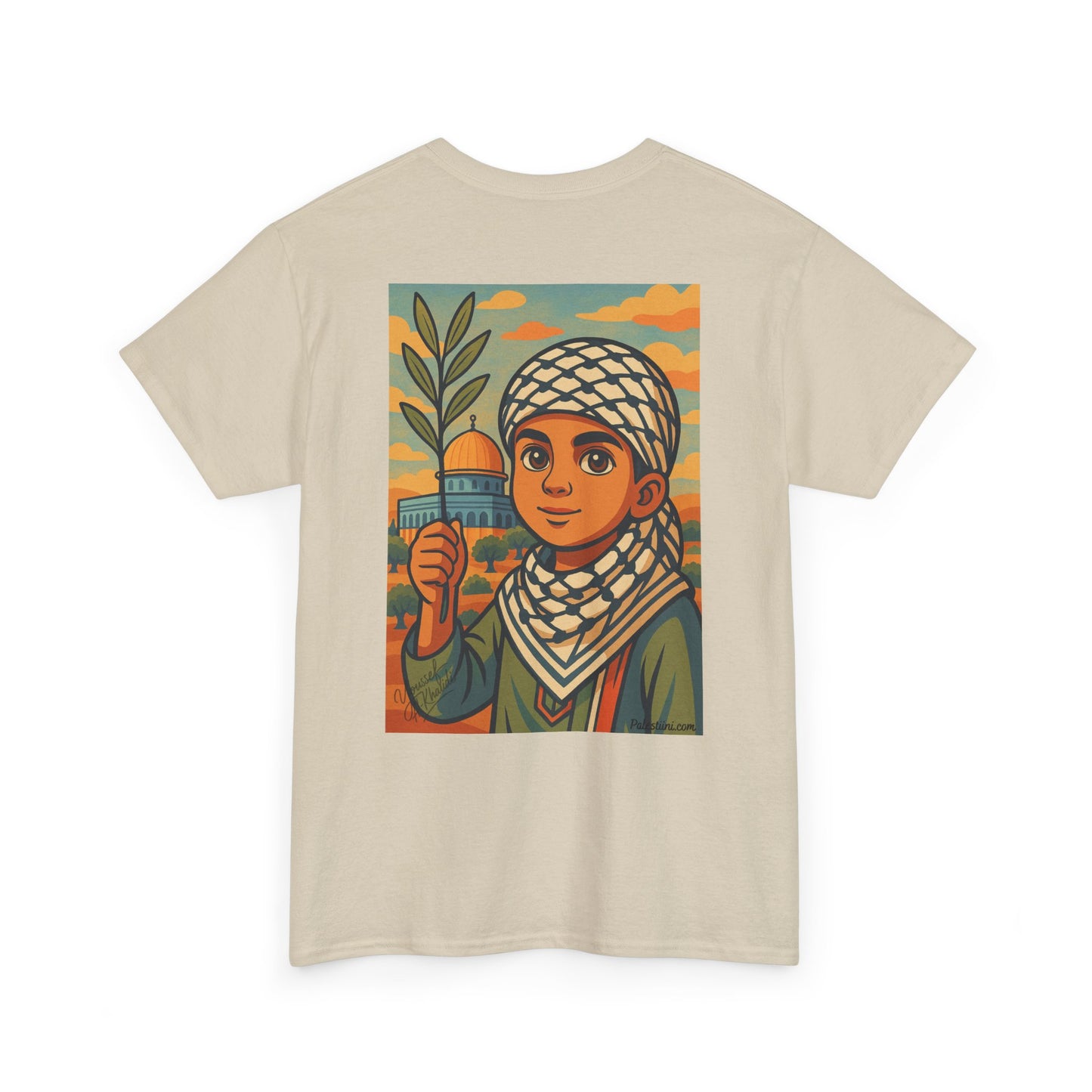 T-shirt Palestine - "Enfant de Palestine" - Impression Dos