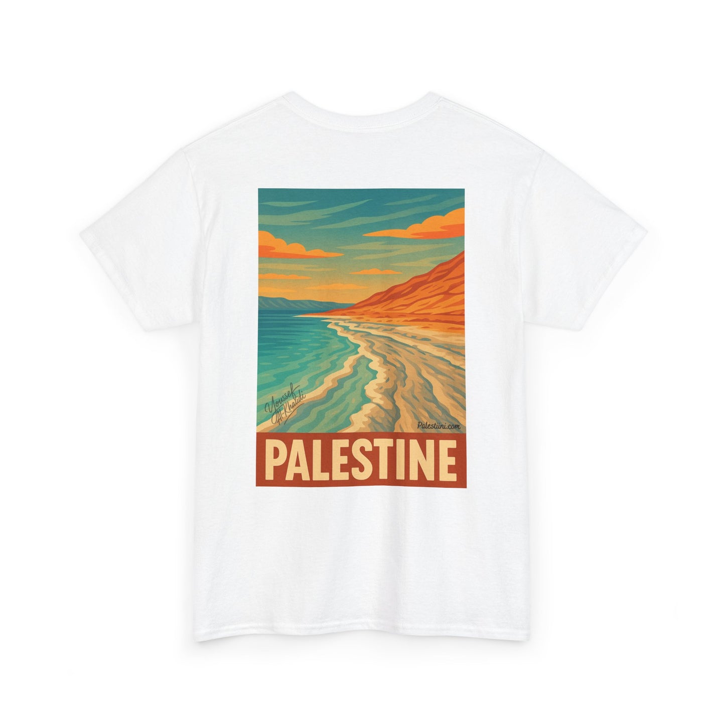 T-shirt Palestine - "Reflets de Palestine" - Impression Dos