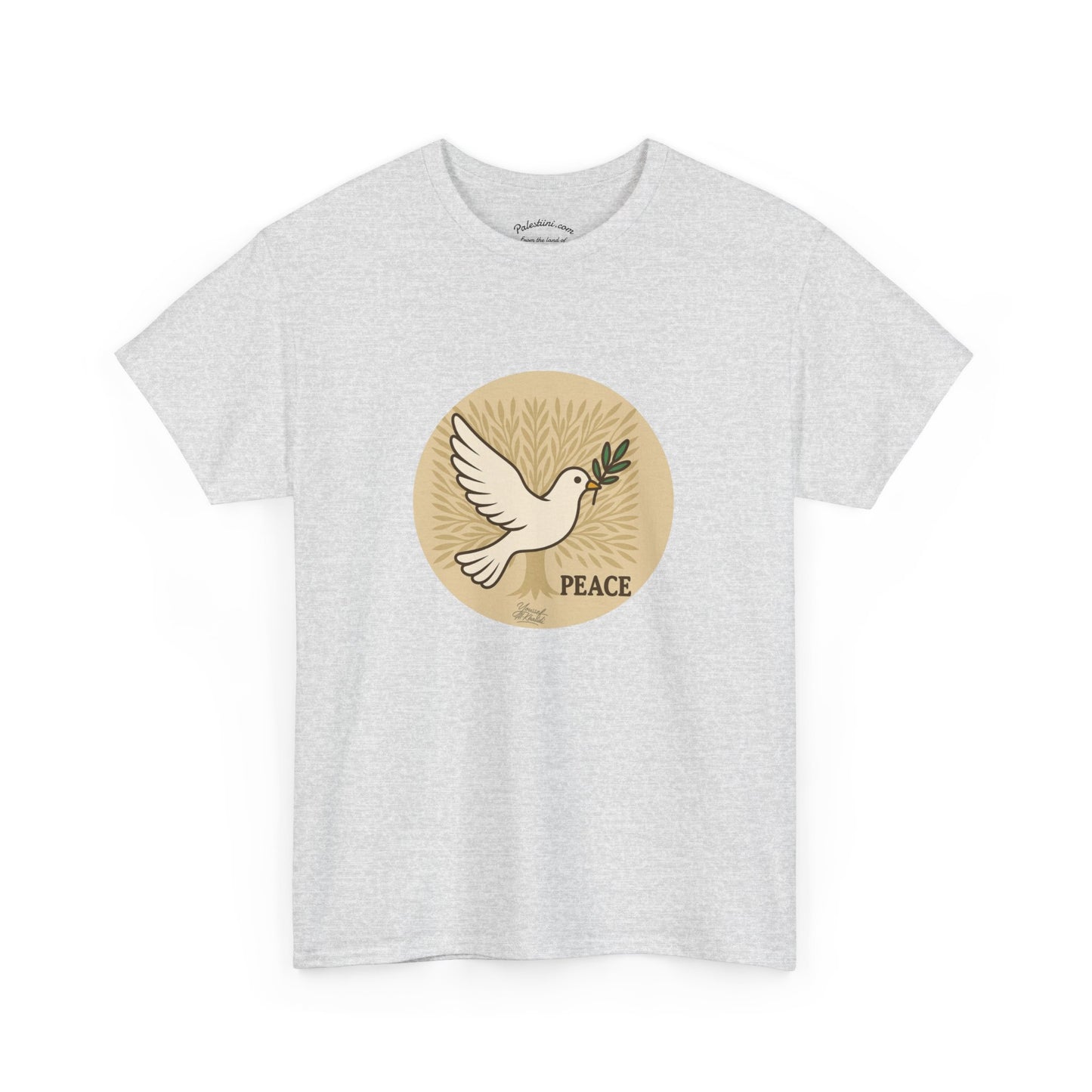 T-shirt Palestine - "Zaytouna & Salam" - Impression Devant