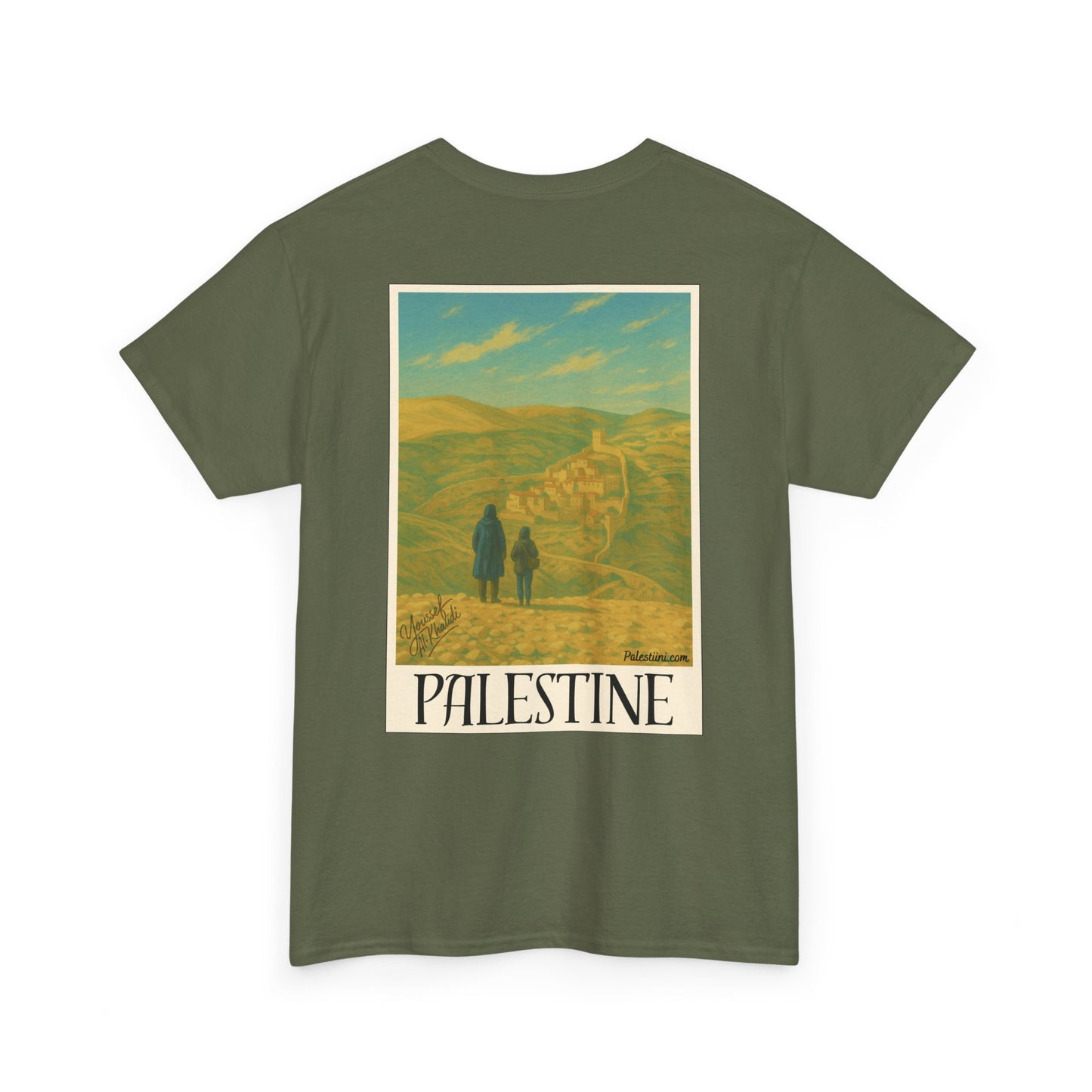 T-shirt Palestine homme - "Nos terres perdues" - Impression Dos