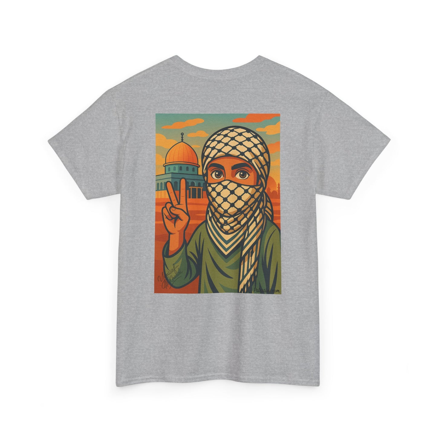 Palestine shirt - "Paix & Héritage" - Impression Dos