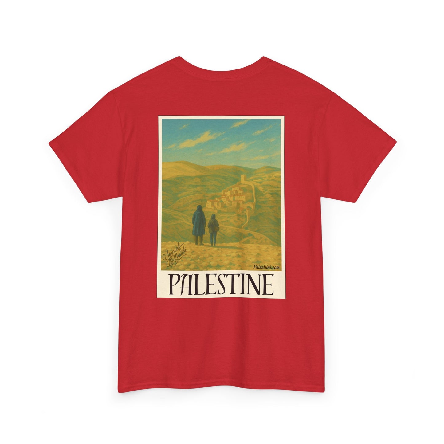 T-shirt Palestine homme - "Nos terres perdues" - Impression Dos