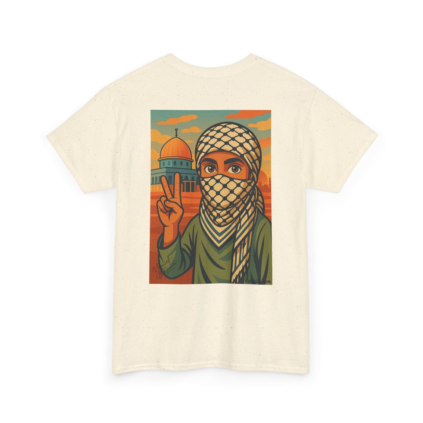 Palestine shirt - "Paix & Héritage" - Impression Dos