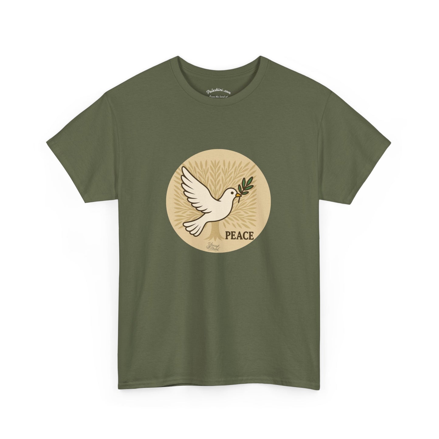 T-shirt Palestine - "Zaytouna & Salam" - Impression Devant