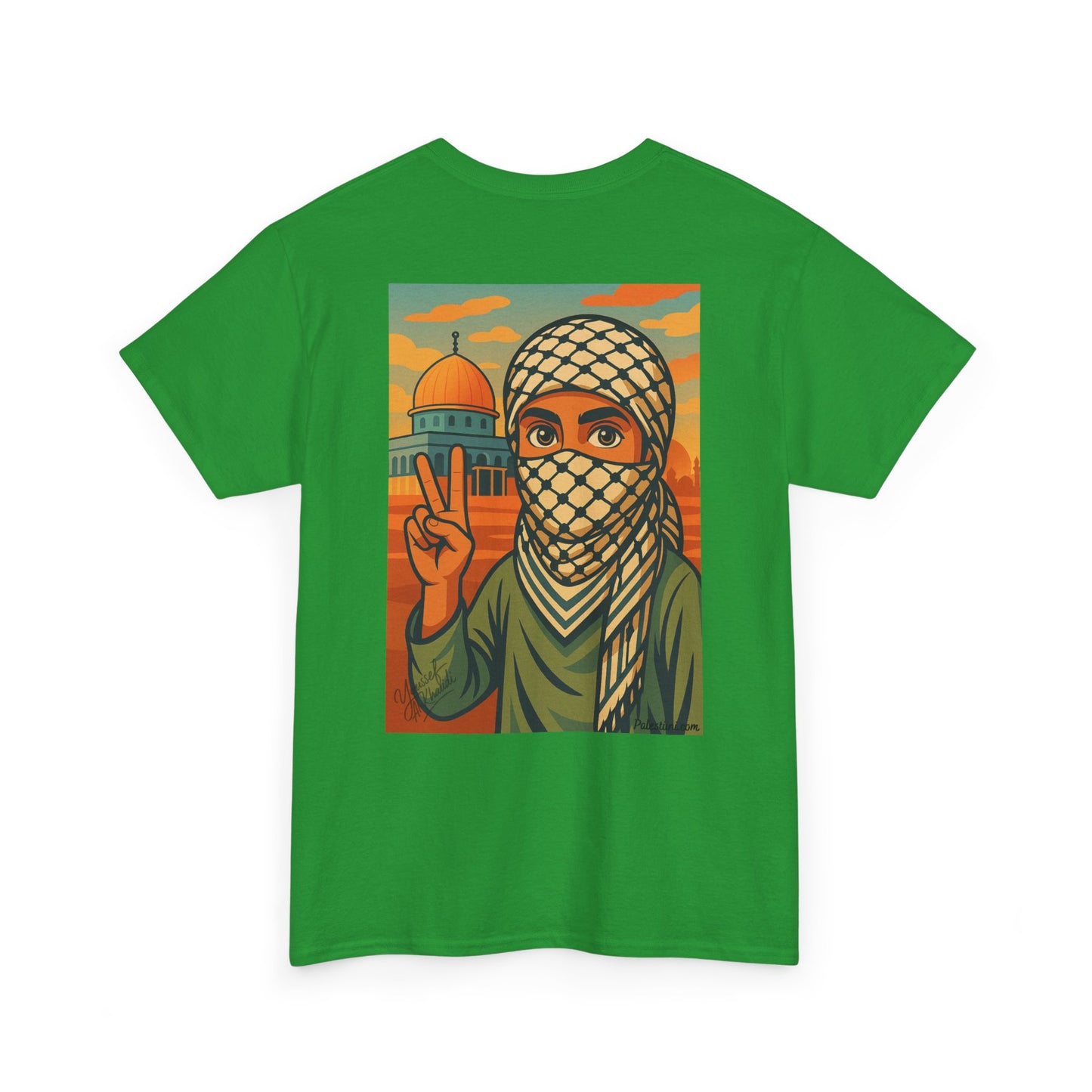Palestine shirt - "Paix & Héritage" - Impression Dos