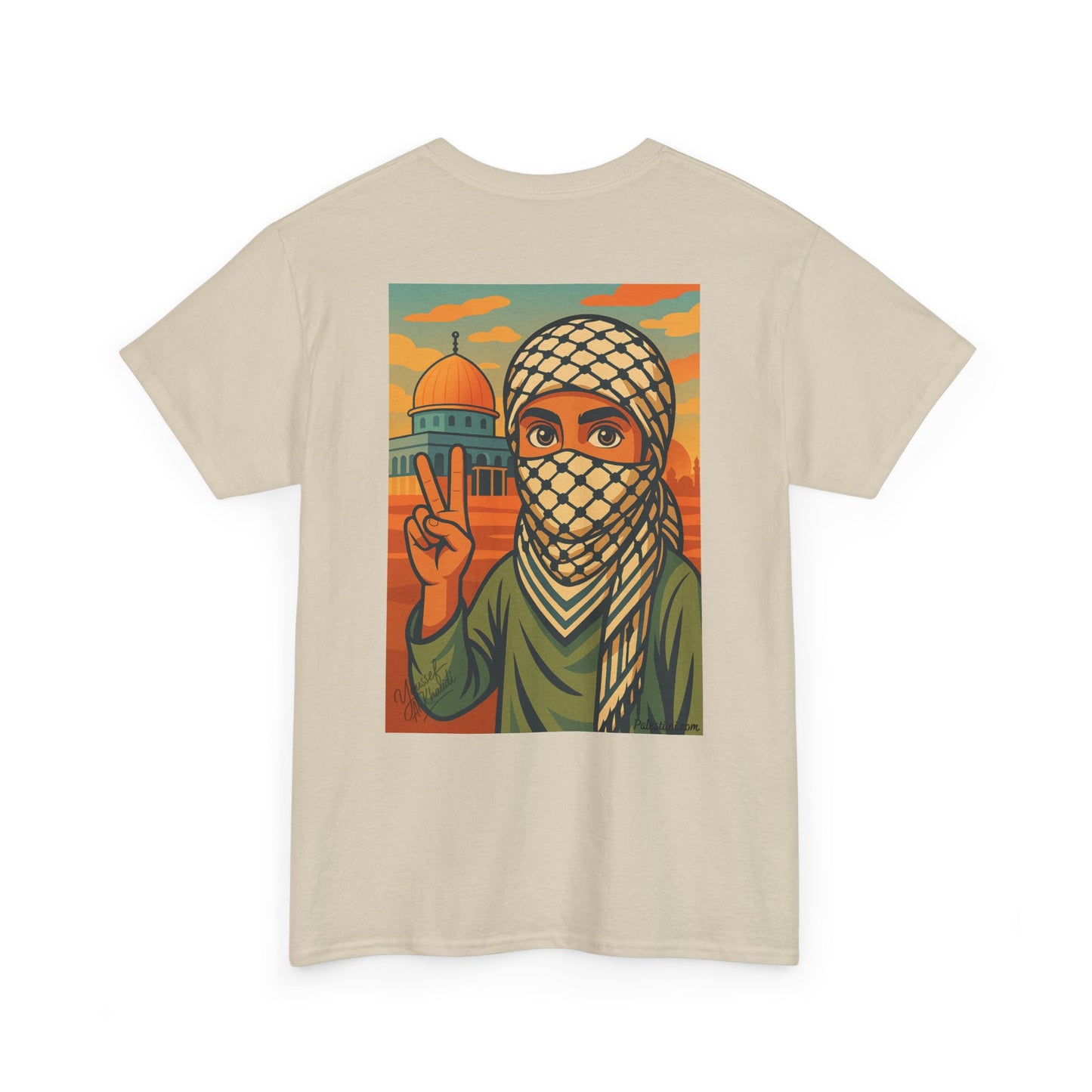 Palestine shirt - "Paix & Héritage" - Impression Dos
