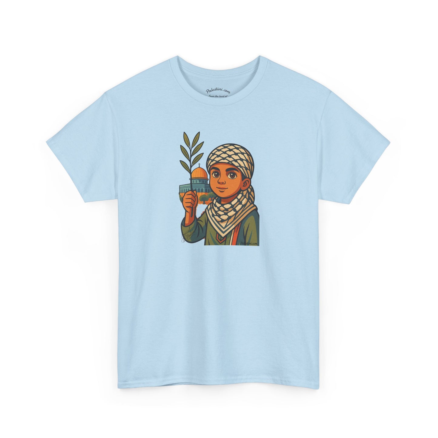 T-shirt Palestine - "Les Innocents de Jérusalem" - Impression Devant Transparent