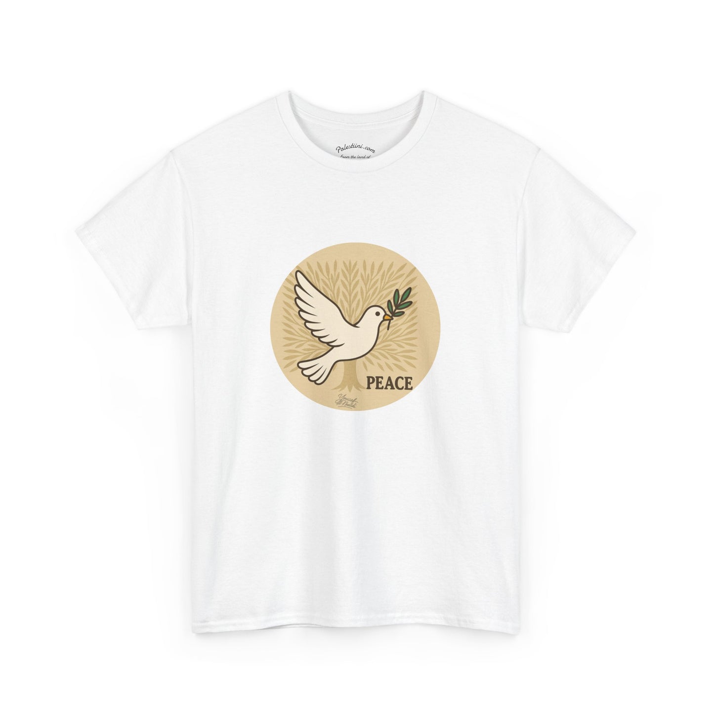 T-shirt Palestine - "Zaytouna & Salam" - Impression Devant