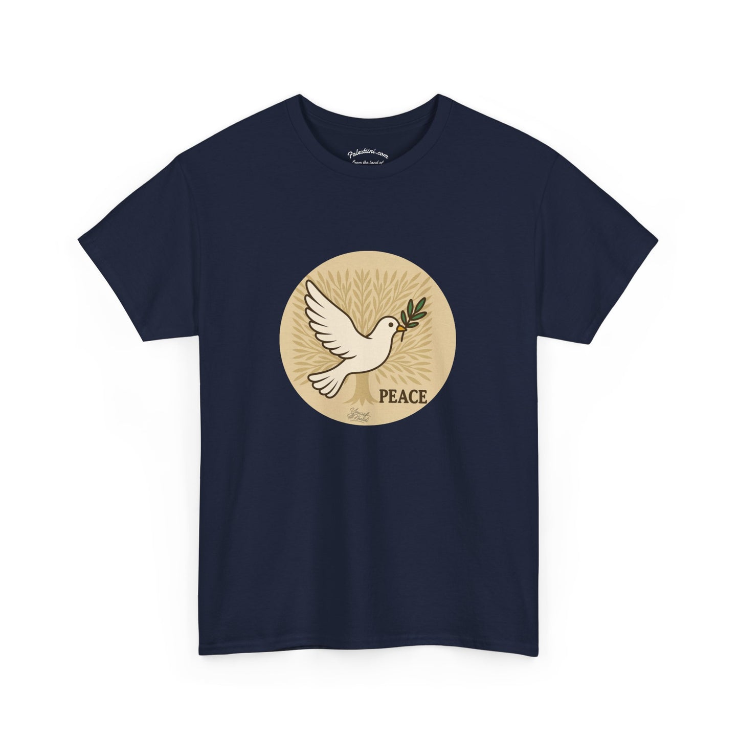 T-shirt Palestine - "Zaytouna & Salam" - Impression Devant