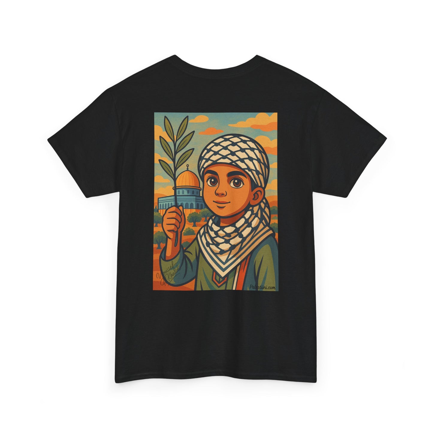 T-shirt Palestine - "Enfant de Palestine" - Impression Dos