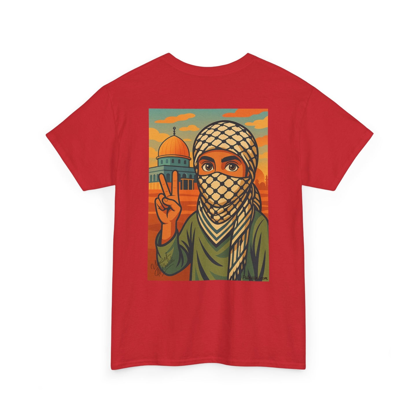 Palestine shirt - "Paix & Héritage" - Impression Dos