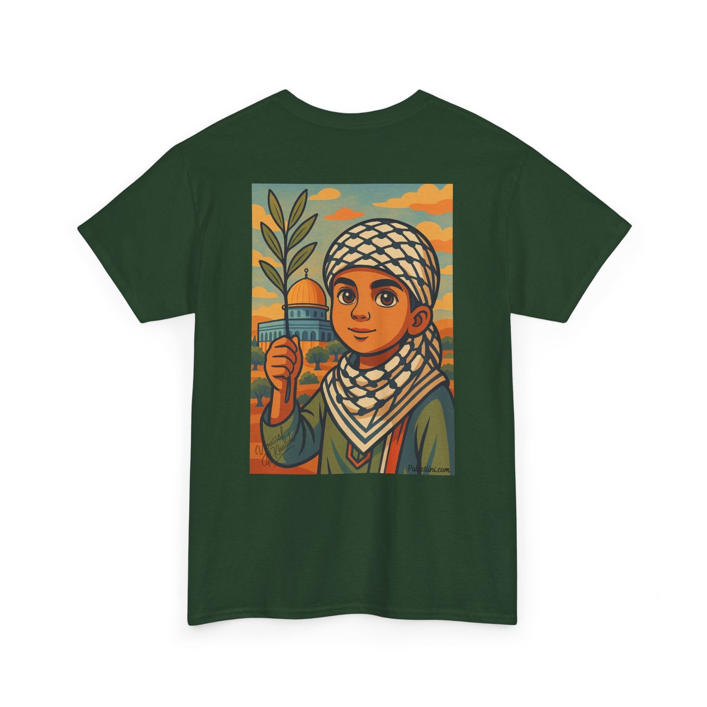 T-shirt Palestine - "Enfant de Palestine" - Impression Dos