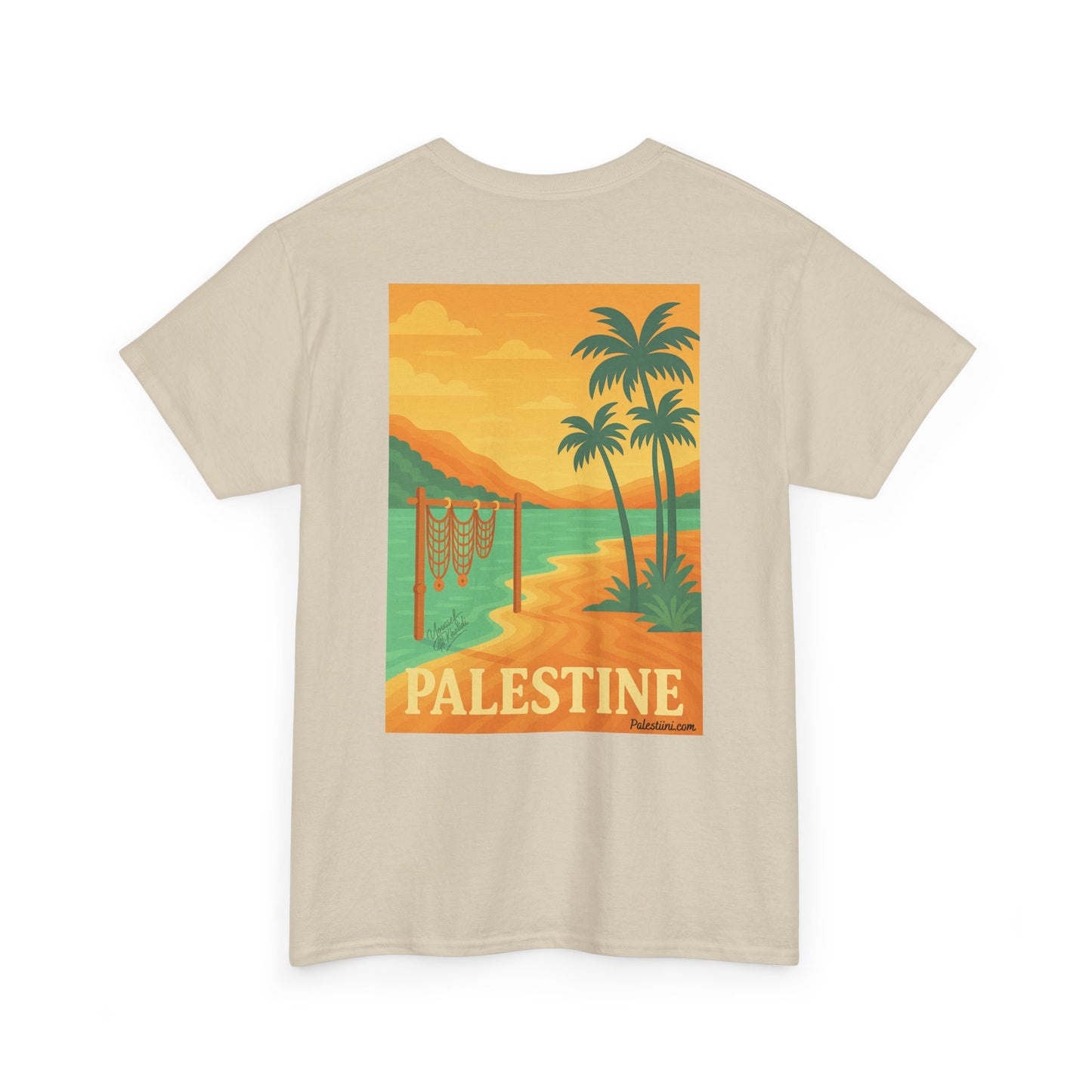 Maillot de la Palestine - "Bord du Jourdain" - Impression Dos