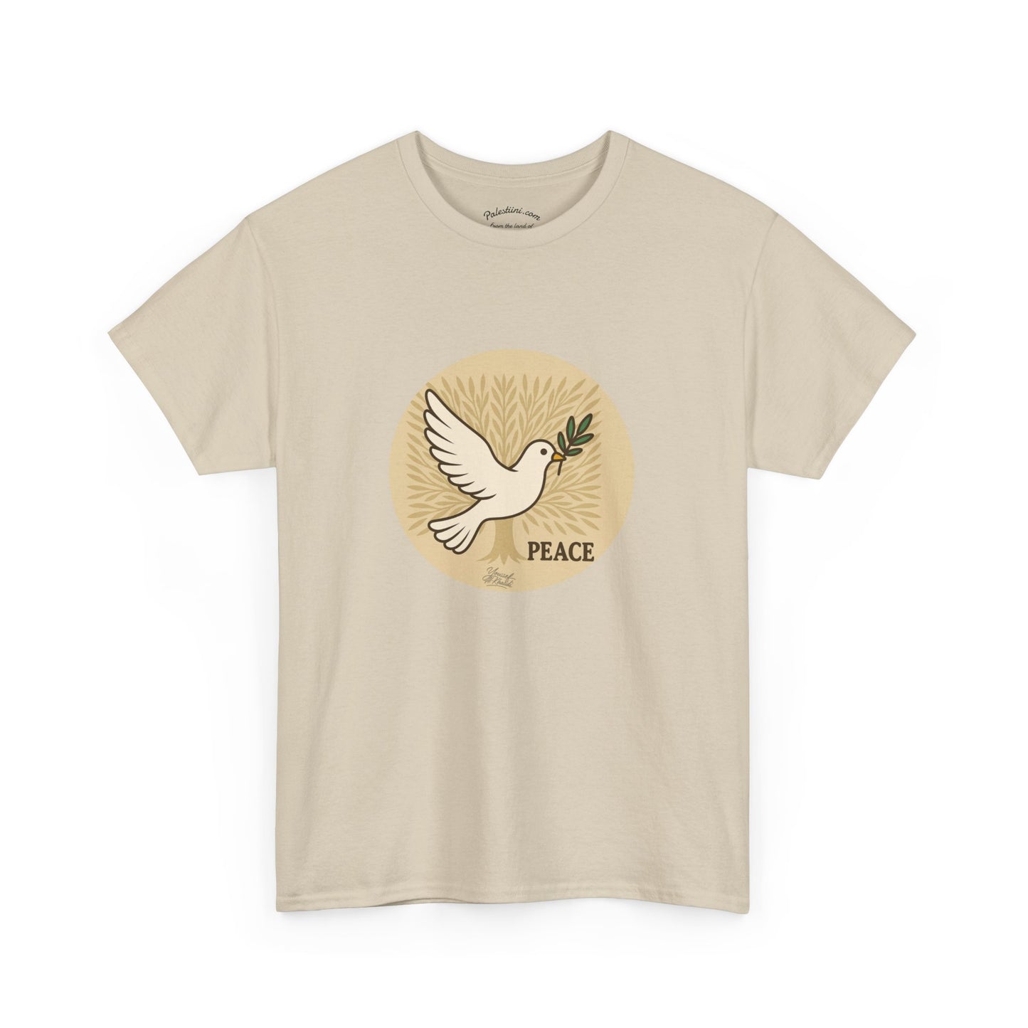 T-shirt Palestine - "Zaytouna & Salam" - Impression Devant