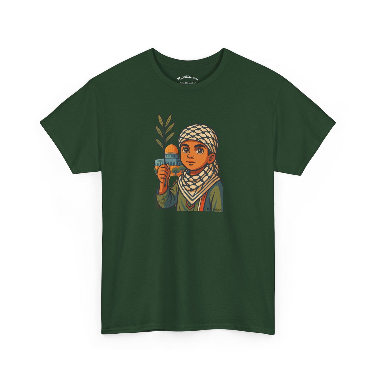 T-shirt Palestine - "Les Innocents de Jérusalem" - Impression Devant Transparent
