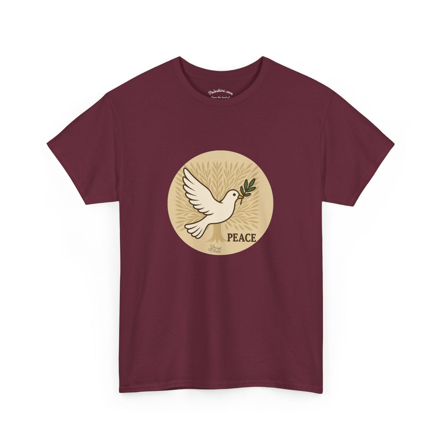 T-shirt Palestine - "Zaytouna & Salam" - Impression Devant
