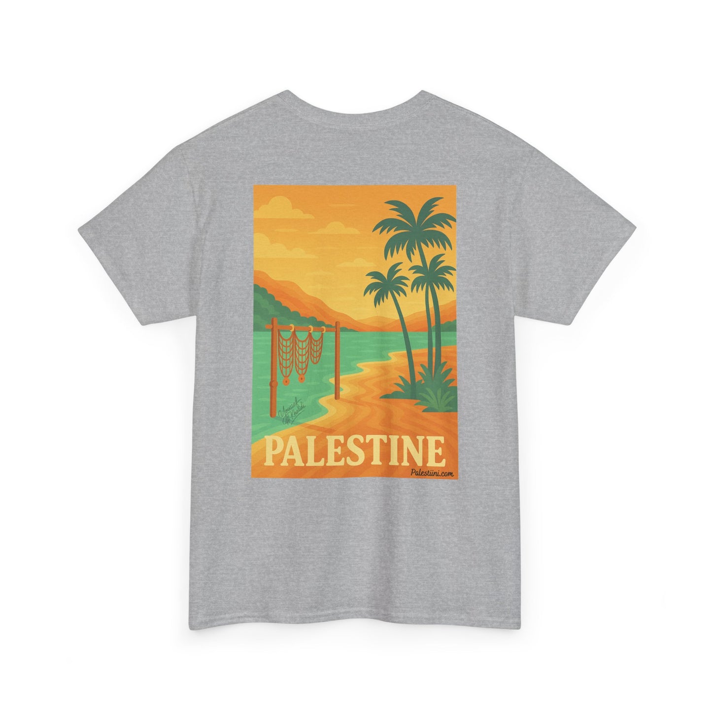 Maillot de la Palestine - "Bord du Jourdain" - Impression Dos