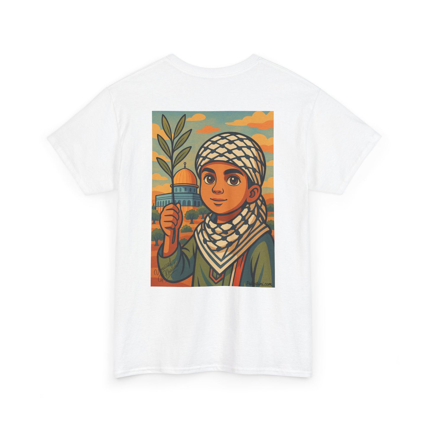 T-shirt Palestine - "Enfant de Palestine" - Impression Dos
