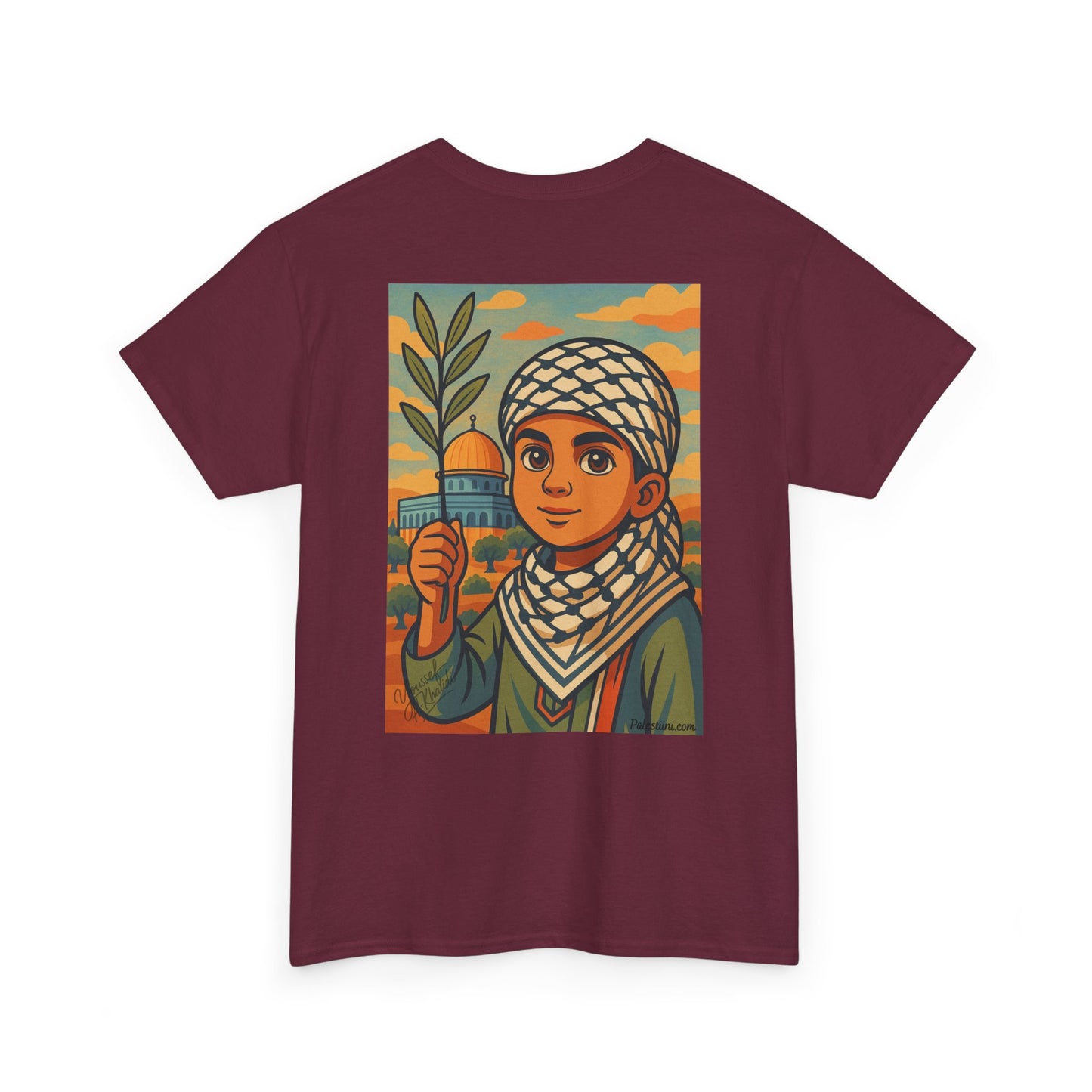 T-shirt Palestine - "Enfant de Palestine" - Impression Dos