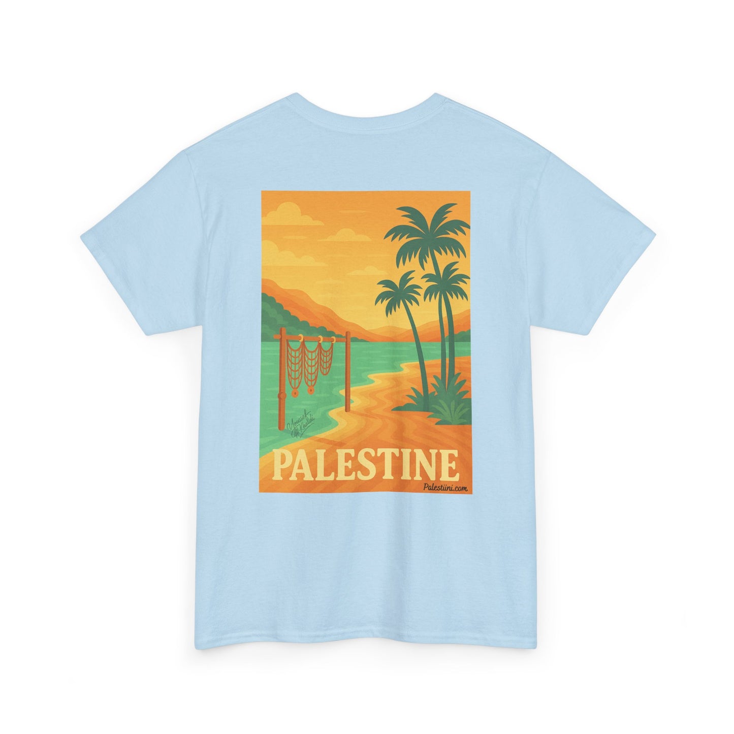 Maillot de la Palestine - "Bord du Jourdain" - Impression Dos